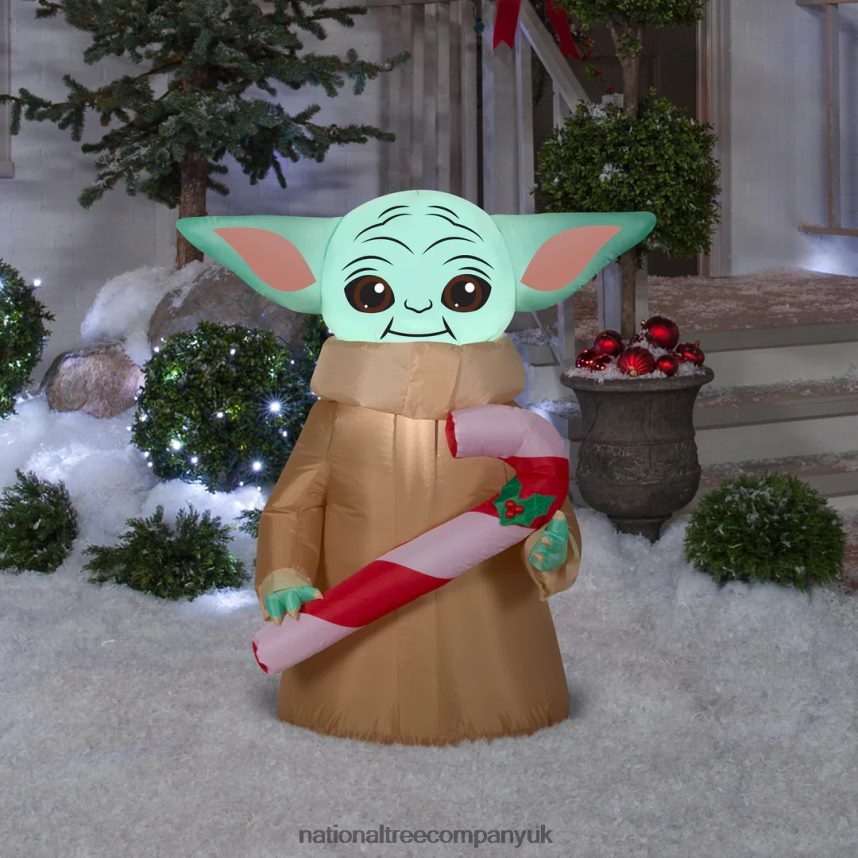 decoration | National Tree Company Inflatable Baby Yoda LED Lights Plug In Christmas Collection 35 Feet F2L4F664